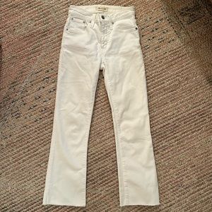 Madewell white Cali Demi boot cut 23 petite